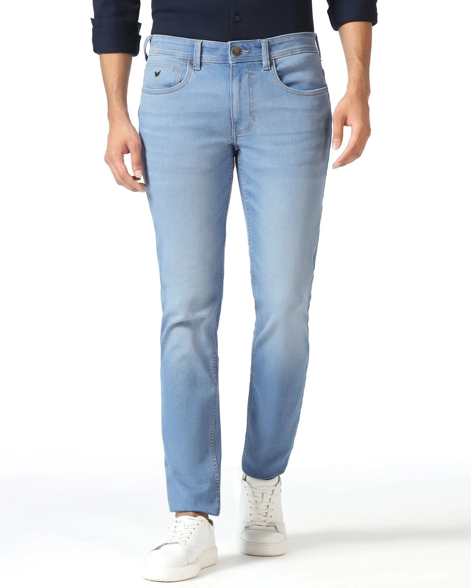 Casual Morning Stroll Ultrasoft Slim Comfort Buff Fit Indigo Jeans - Zuri