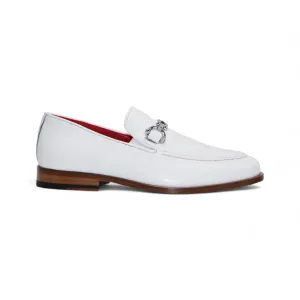 Travel Light Reinforced toe box Emilio Franco "Edgardo" White Shoes