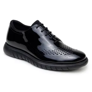 Leather Belvedere Black Polished Patent Leather Formal Sneaker