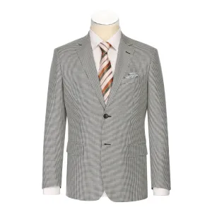 Sealed Seam Construction Alessandro Vitello by Renoir New Slim Fit Wool Off White Black Blazer 565-20