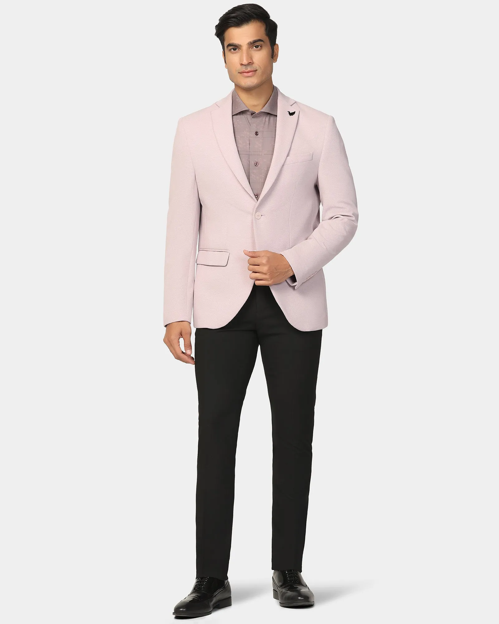 Formal Pink Textured Blazer - Revlon Zippered Vents Climate Adaptive Design