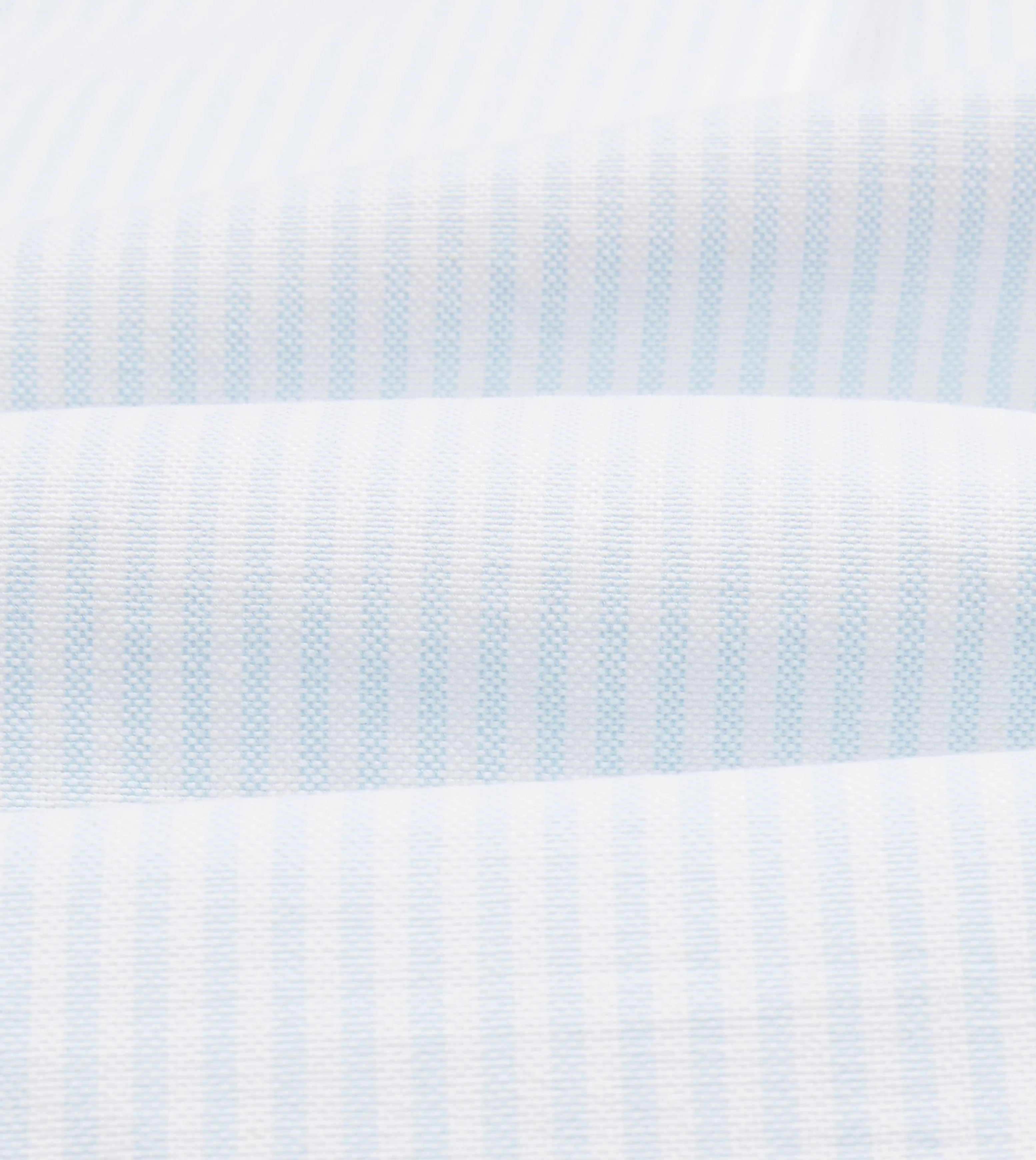 Sky Ticking Stripe Cotton Oxford Cloth Button-Down Shirt Wrinkle Resistant Finish