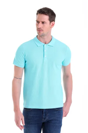 Versatile Design Regular Fit Basic 100% Cotton Mint Polo T-Shirt
