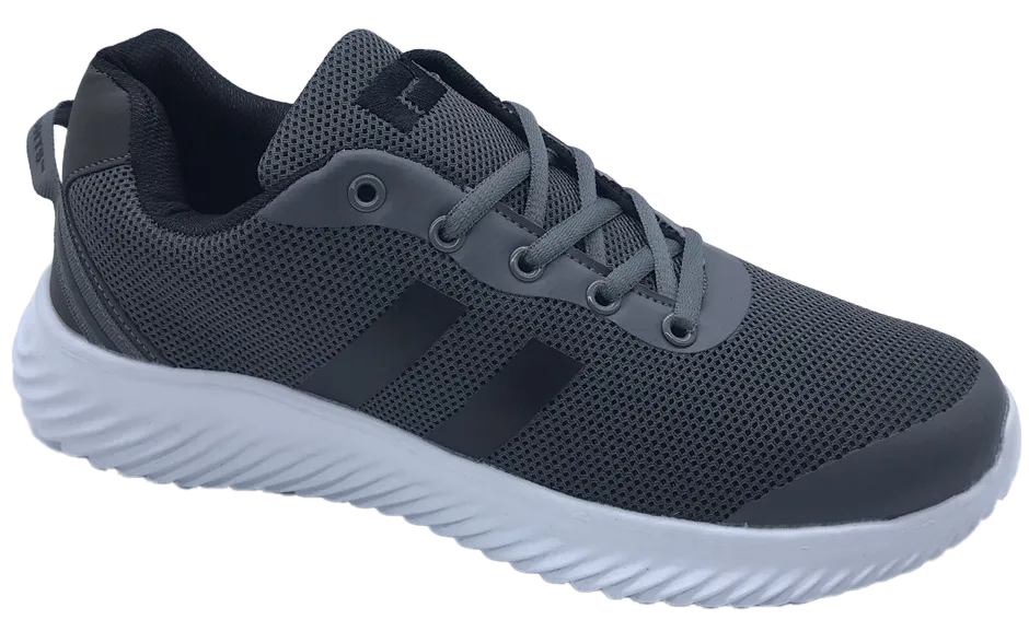 CLUB-M Men's Dark Grey Lace Up Ultralight Athletic Fashion Shoes SP654 Support frame