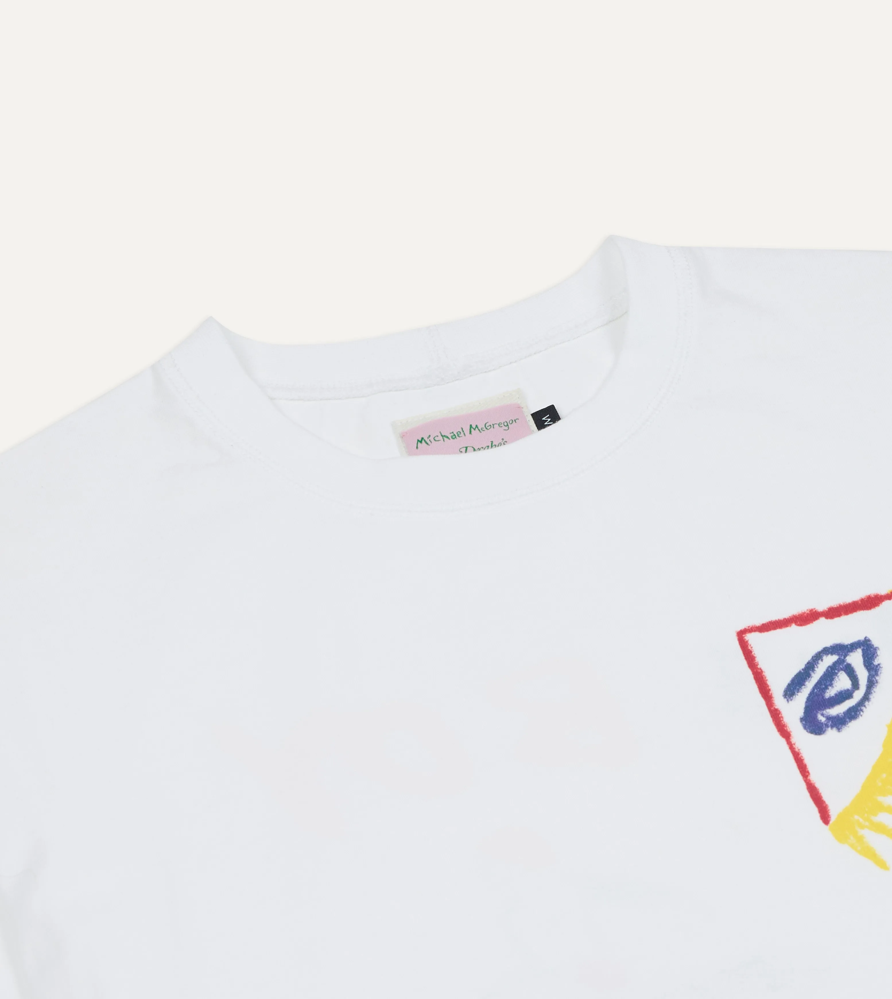 Linen blend Michael McGregor for Drake's Dolphin T-Shirt