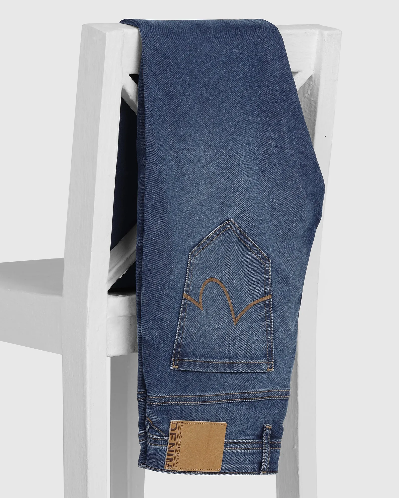 Neutral Mood Superflex Slim Comfort Buff Fit Indigo Jeans - Mosi