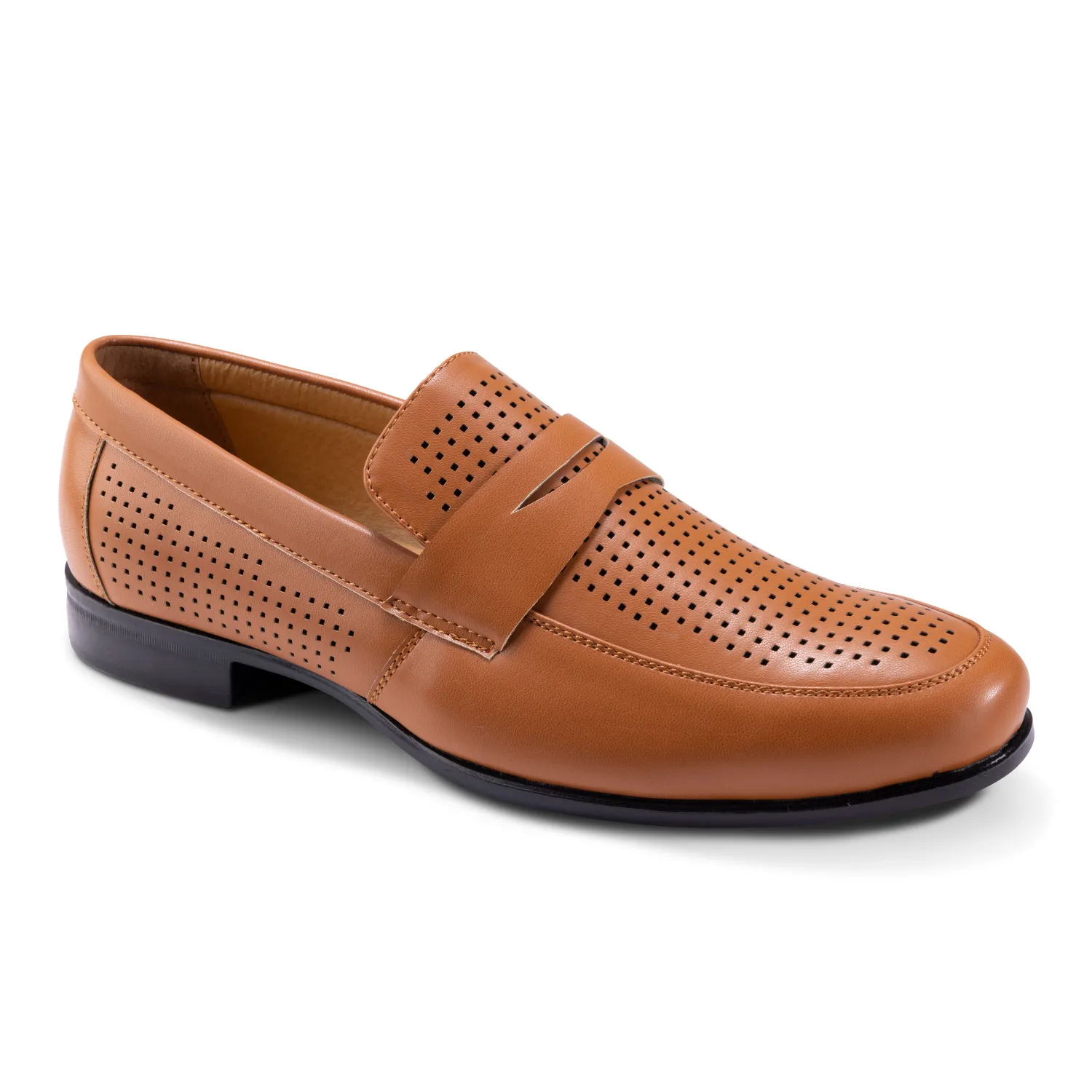 Montique Cognac Casual Summer Loafer Shoes S84 Stone Walk Hold Path