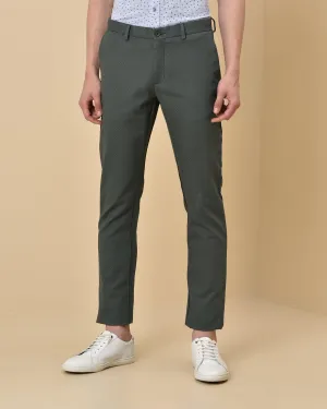 Slim Comfort B-95 Casual Olive Solid Khakis - Prism HypoallergenicFabric