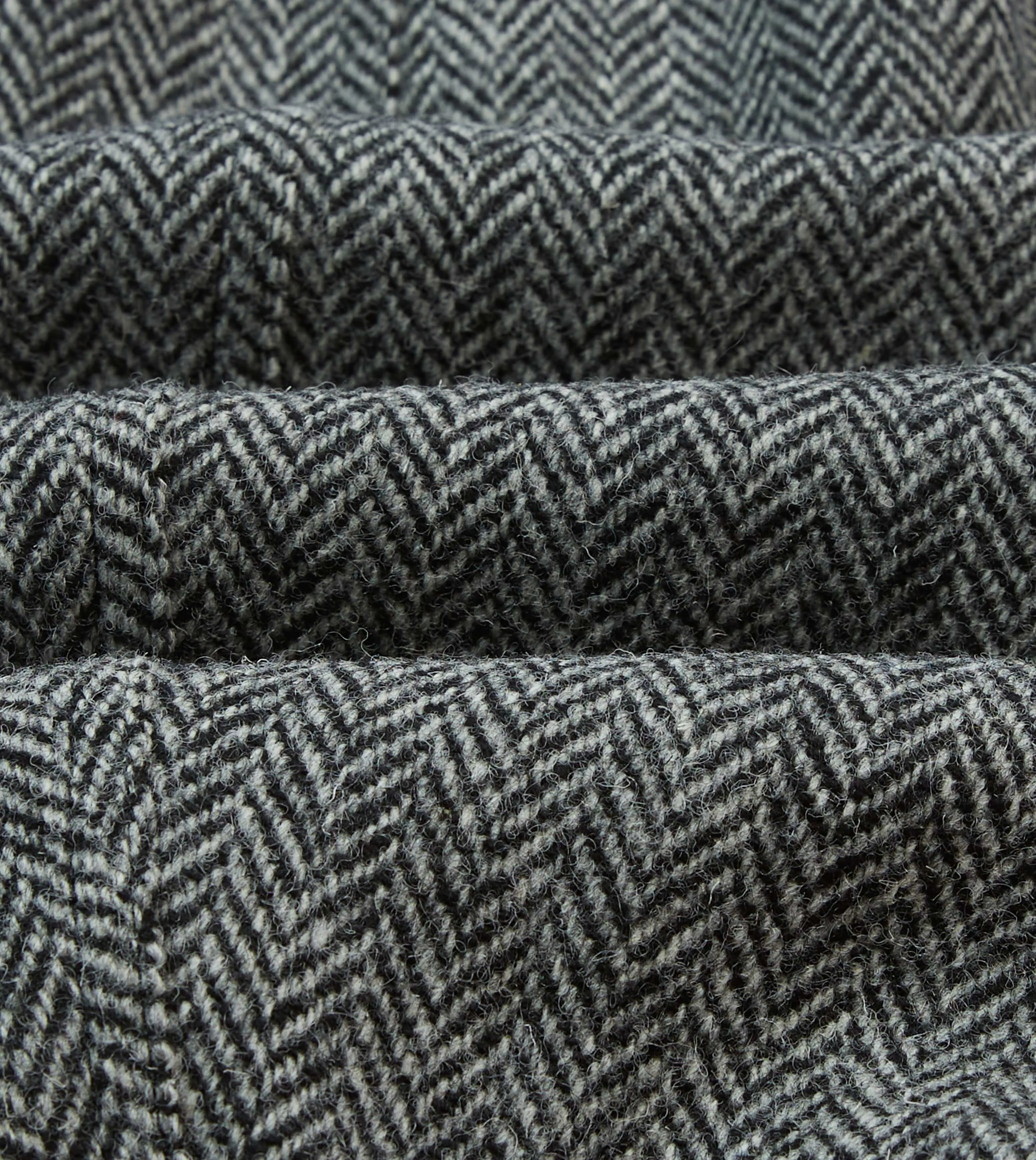 Magnetic Closures Grey Herringbone Harris Tweed Games Blazer Mk. VII