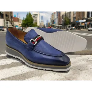 Wide Path Lane Date Ready Carrucci Ocean Blue Casual Loafer