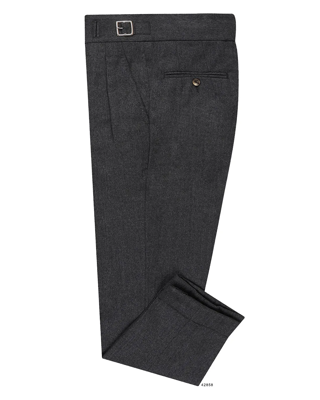 Anti Static Finish Flowy legs Vitale Barberis Canonico - Dark Grey Flannel