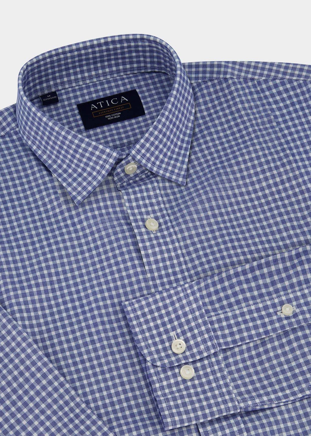 EVERYDAY Blue Gingham Shirt Unisex Design