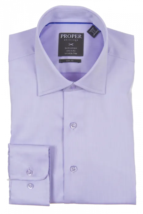 PROPER SHIRTINGS PURPLE SLIM FIT REGULAR CUFF P720TTSR-PUR Night Out