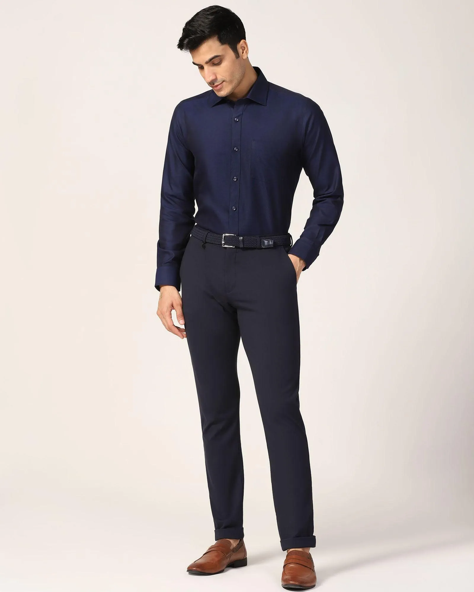 Temp Tech Formal Navy Solid Shirt - Antony networking event