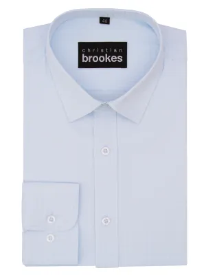 Harley Business Blue Square Print Shirt Hidden Placket