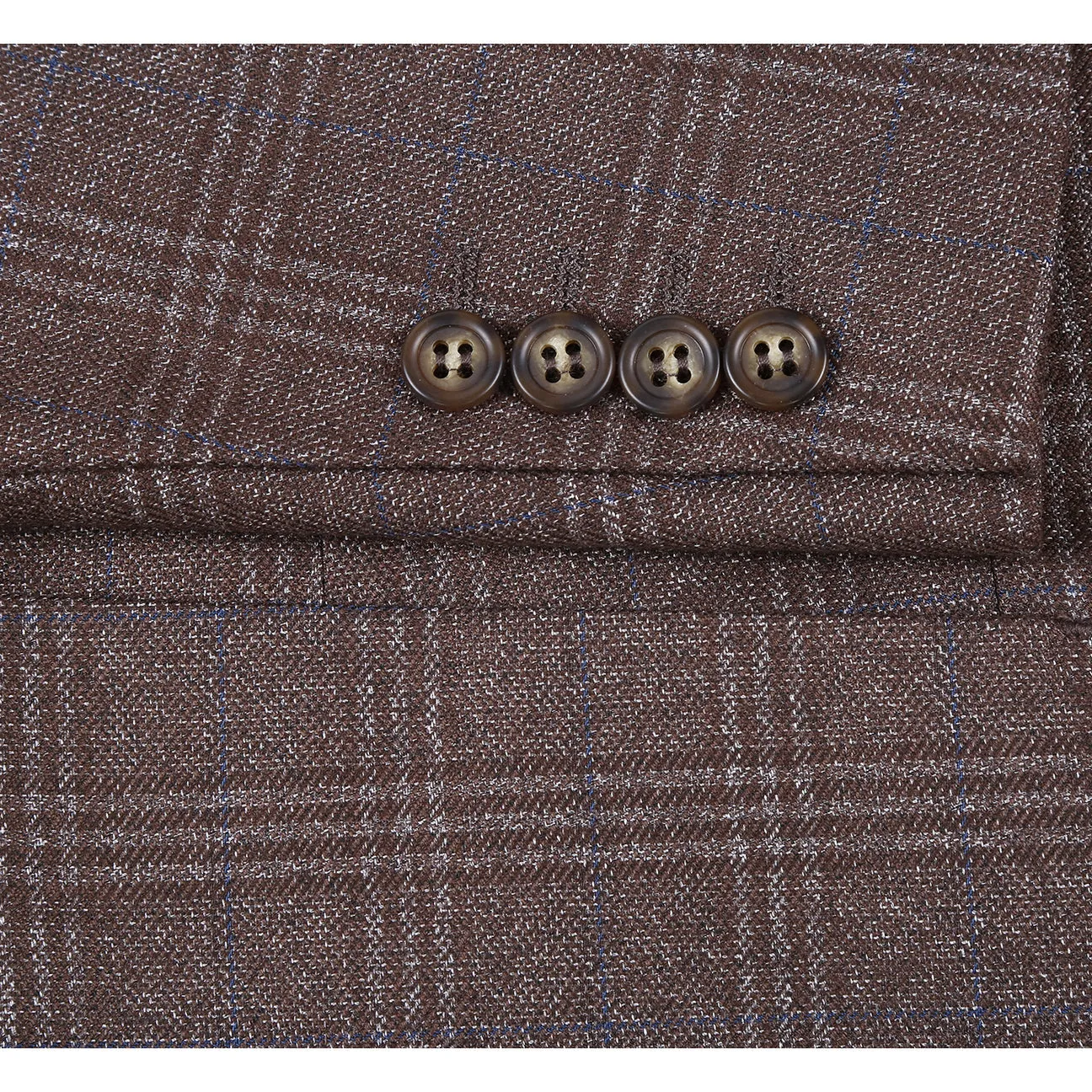 Cashmere Blend Alessandro Vitello by Renoir New Slim Fit Bib Brown Blazer 294-40