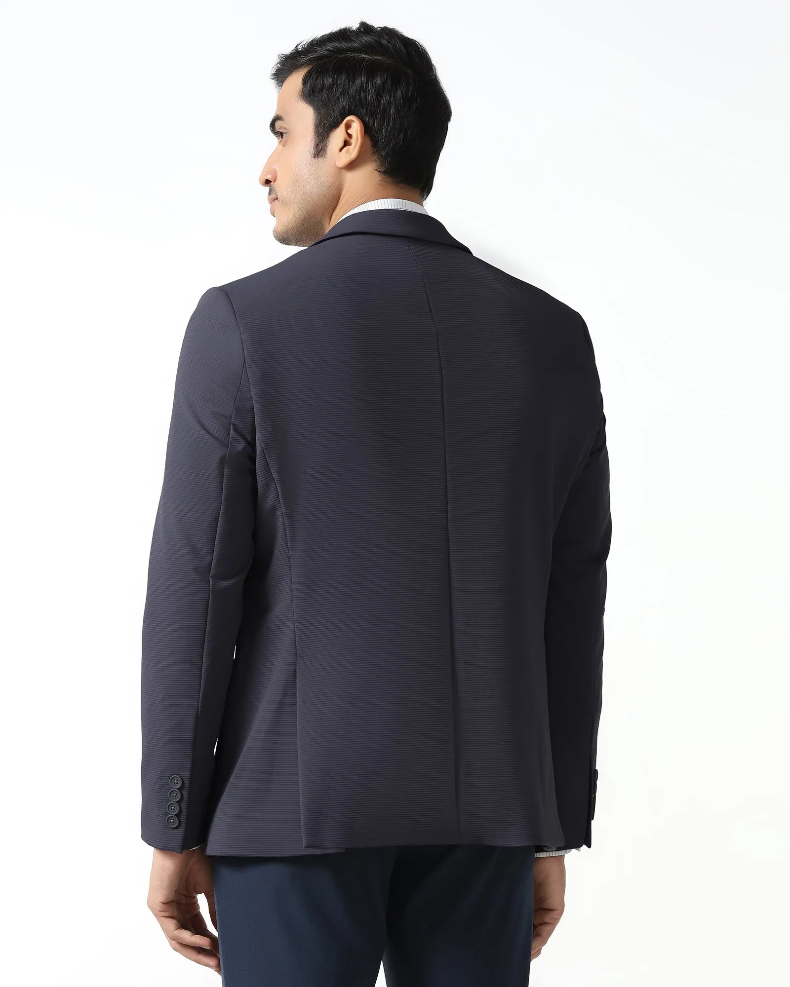 Balanced Insulation Grey TechPro Stripe Blazer - Fiesta