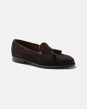 Made-in-America Mocha Suede Tassel Loafer Comfort Walk Ventilated