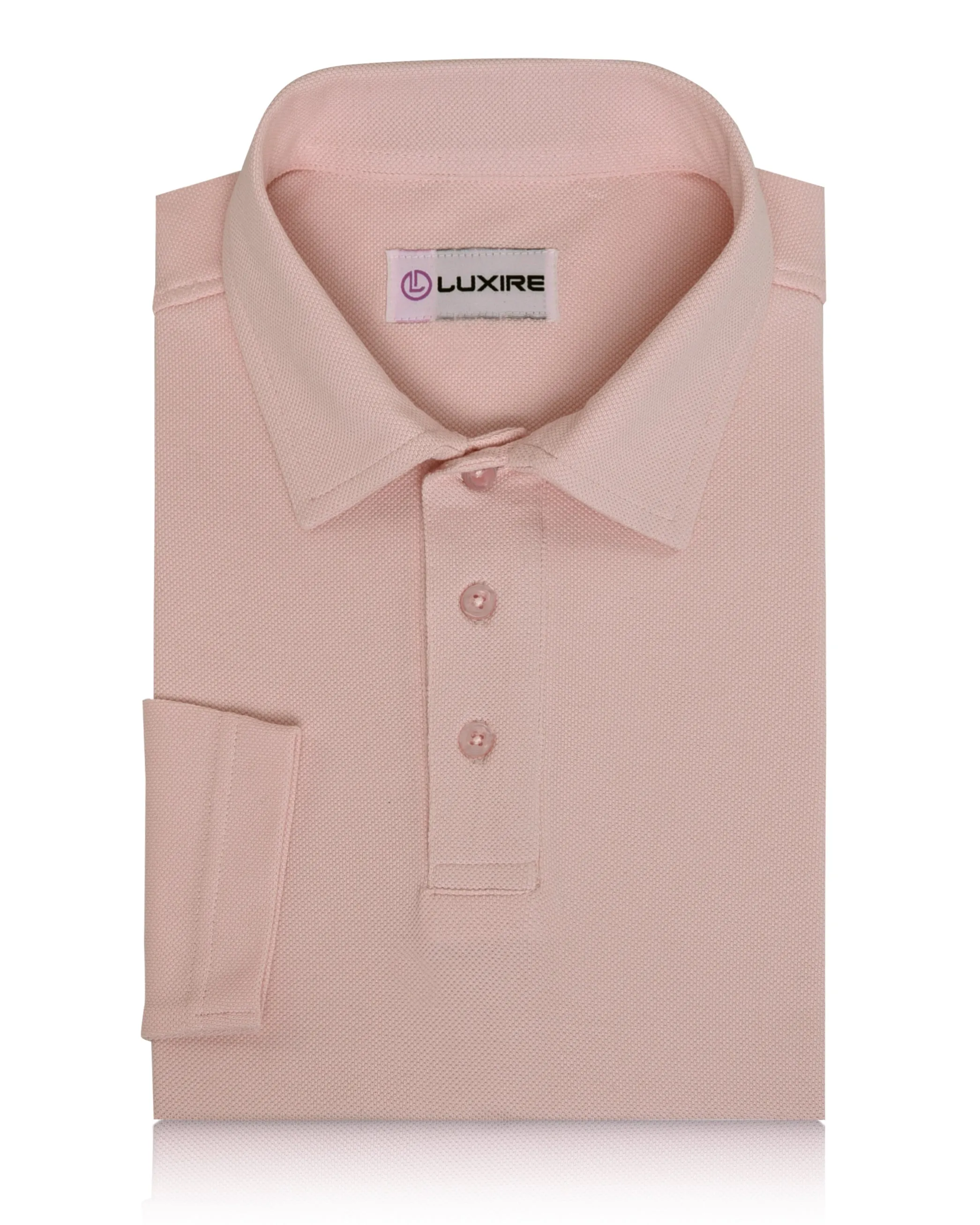 Lightweight Wear Essential Design EZS Aria Pink Long Sleeve Polo