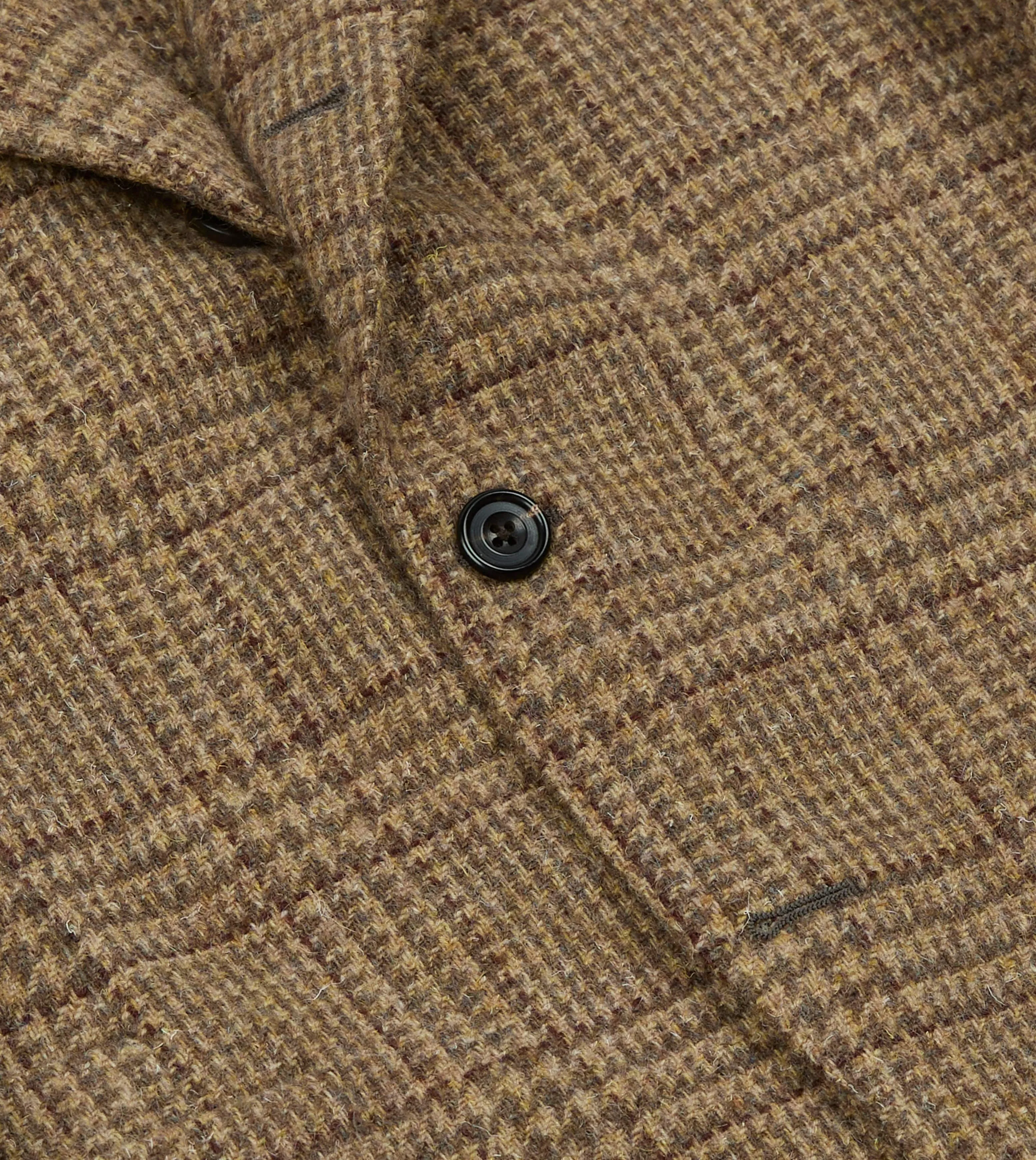 DoubleLayeredEdges Beige Prince of Wales Check Tweed Blazer