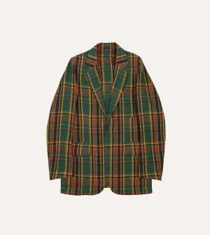 Green Linen Madras Check Games Blazer Mk. I Casual Staple