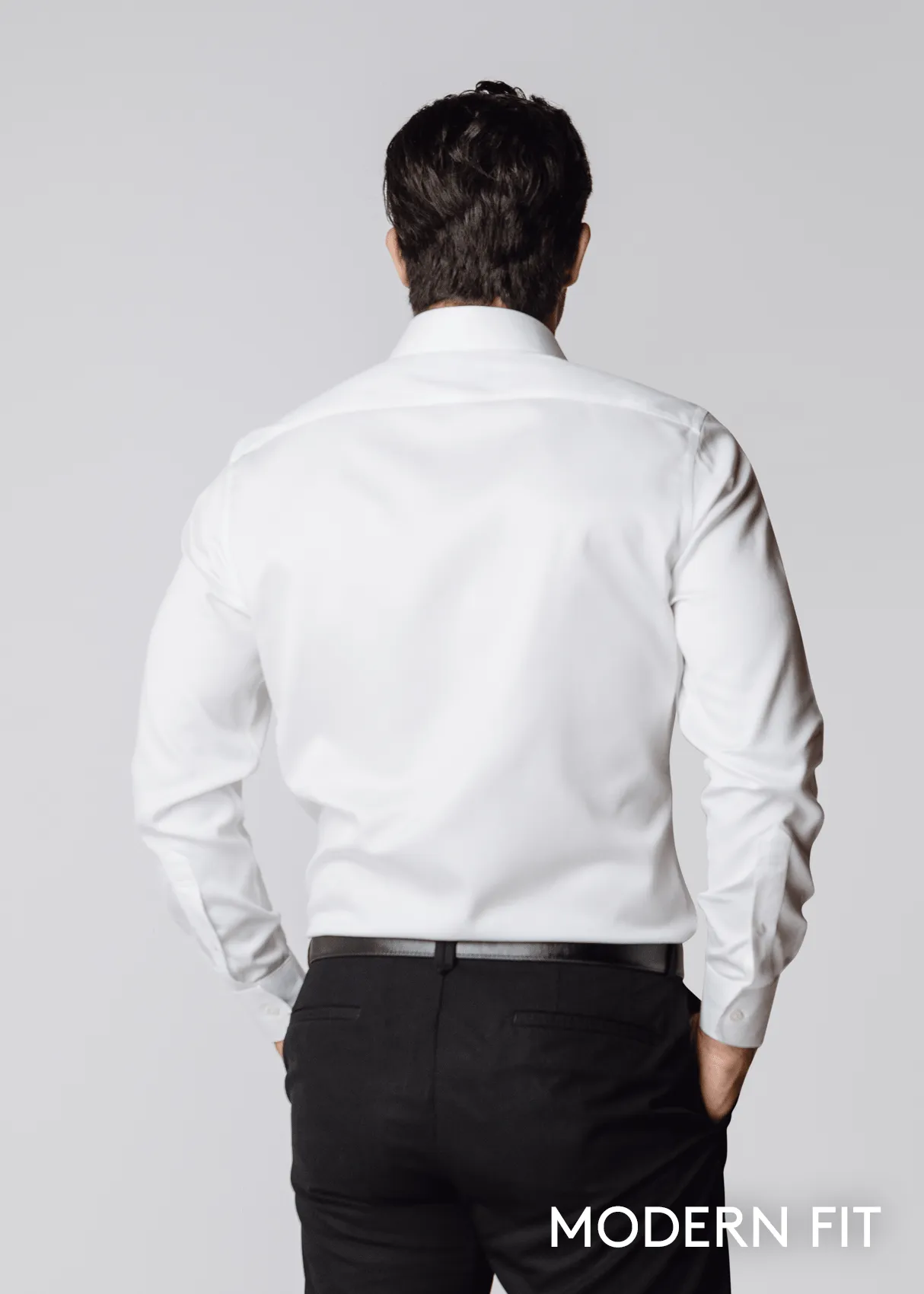 Conference Appropriate Milano White Shirt - Modern