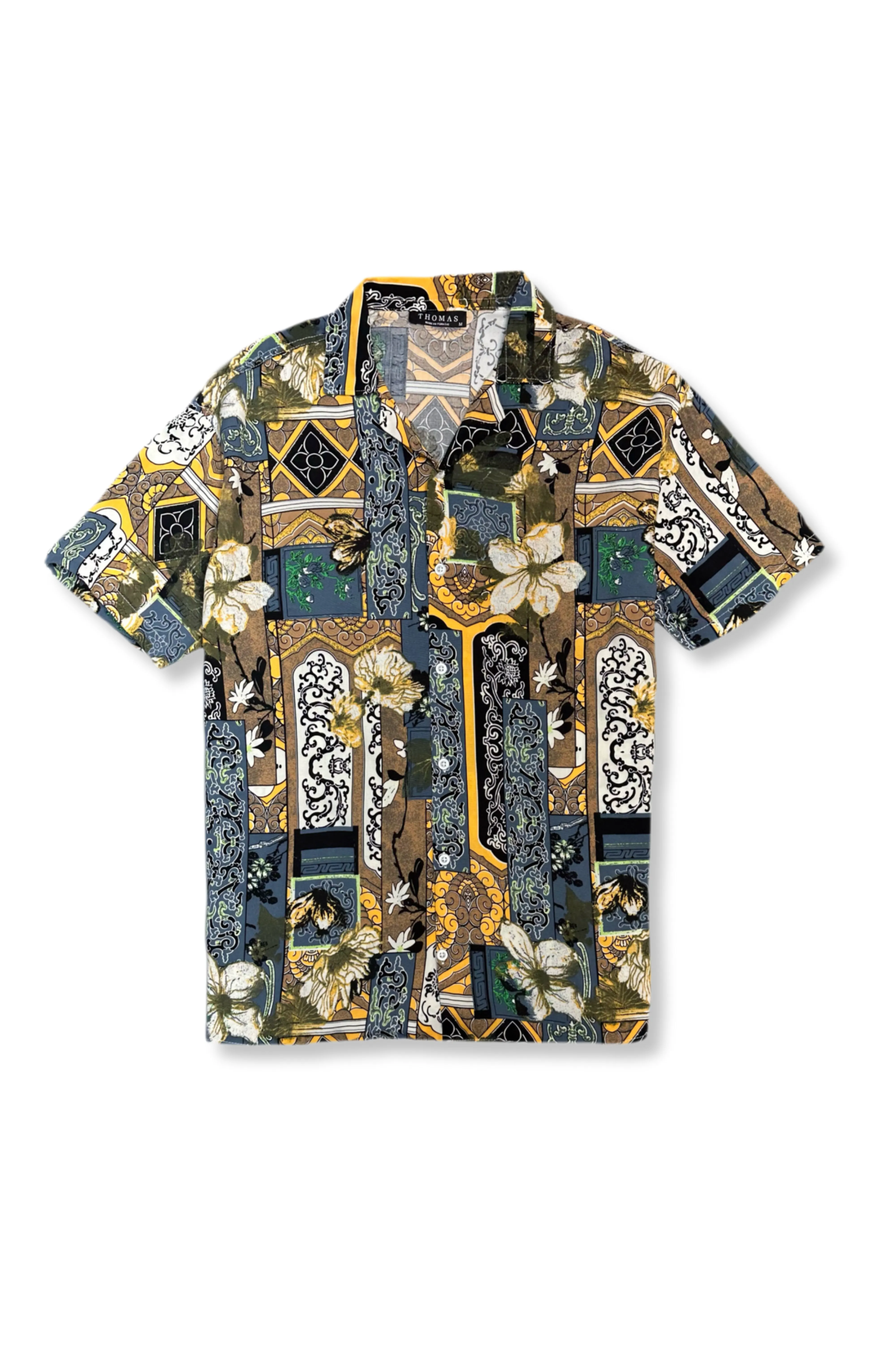 Meta Mood Temple Tropical Resort Revere Collar Shirt