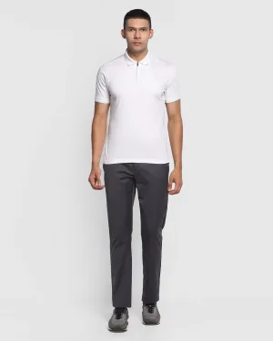 TechPro Slim Comfort B-95 Casual Dark Grey Solid Khakis - Nord Timeless Look Comfort waistband