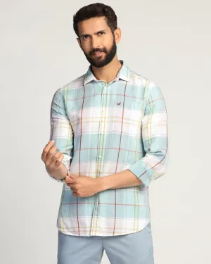 Linen Casual Pink Check Shirt - Walken Trendy Vibes Tailored Cuffs