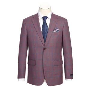 Alessandro Vitello by Renoir New Slim Fit Wool Amaranth Blazer 565-17 Adventure Day Look LightweightInsulation