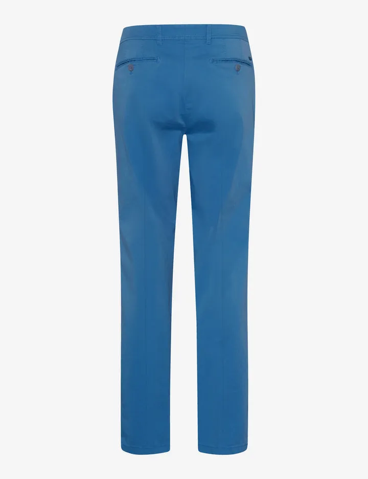 Rugged Comfort All Day Comfort Fit Brax Kapok Hi Flex Chino Pant in Sky