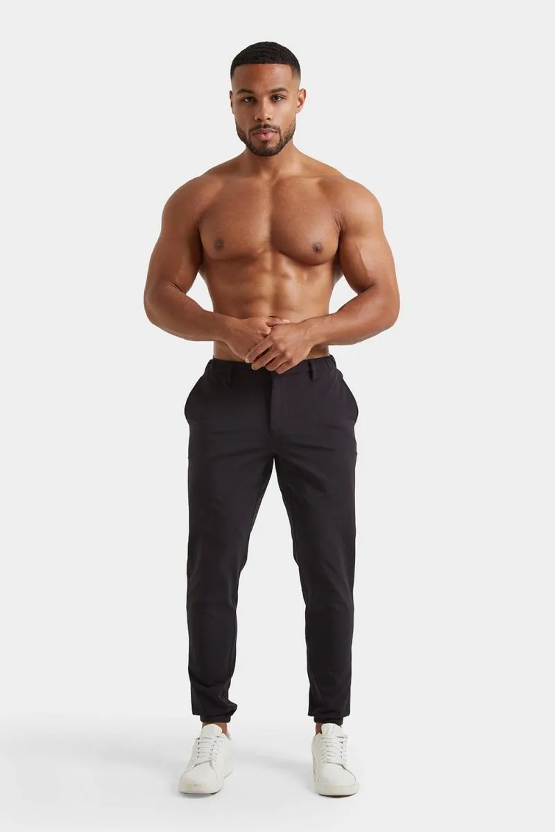 Anti Pilling Finish Full Motion Everyday Tech Pants in Black