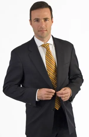 Petrocelli Scott Coat in Black Ergonomic Shoulder Cut