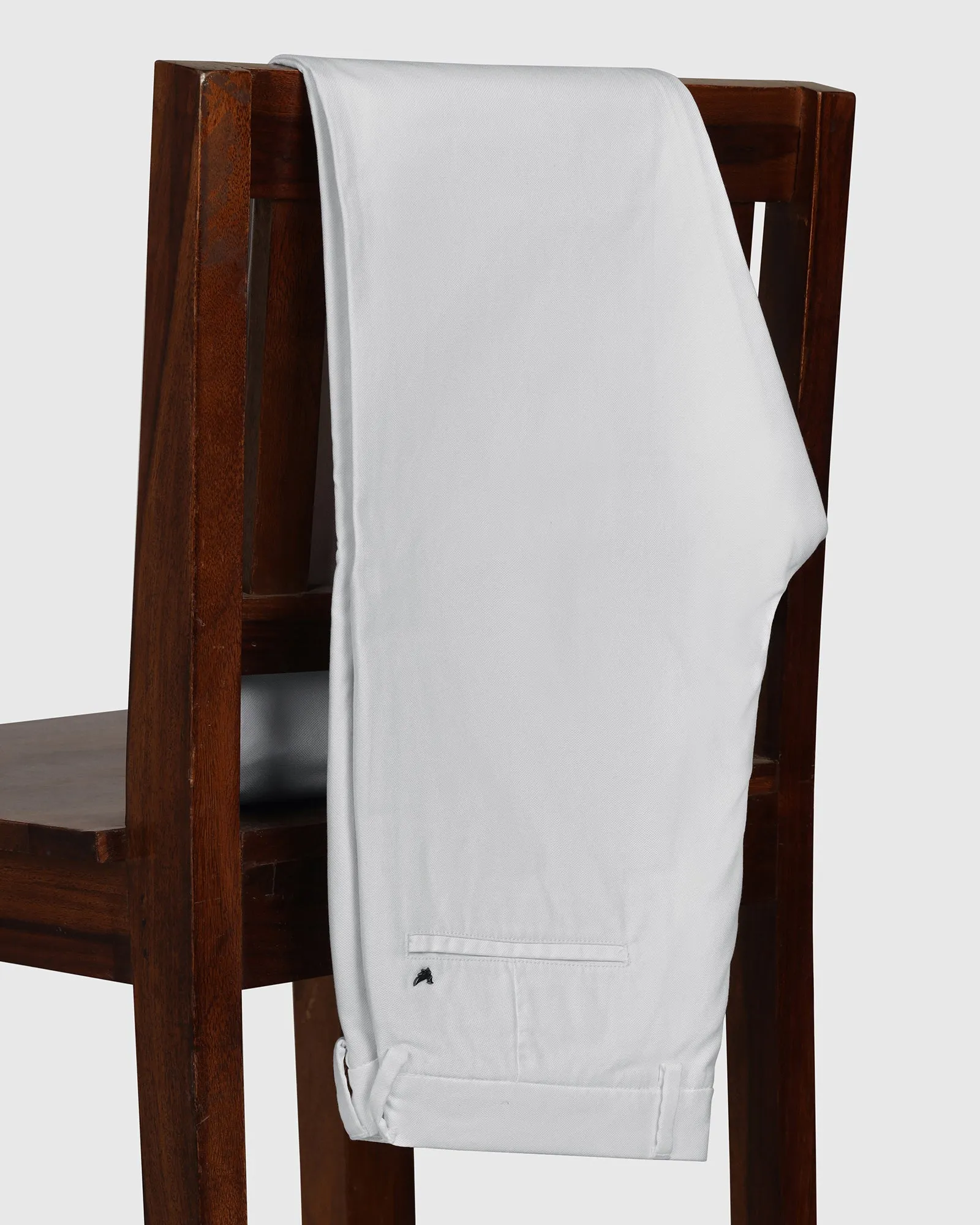 Sporty Comfort Wear Flattering Look Temp Tech Sneaker Fit Casual White Textured Khakis - Blake