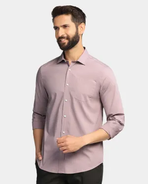 Smooth Texture Casual Dusty Pink Solid Shirt - Lujo