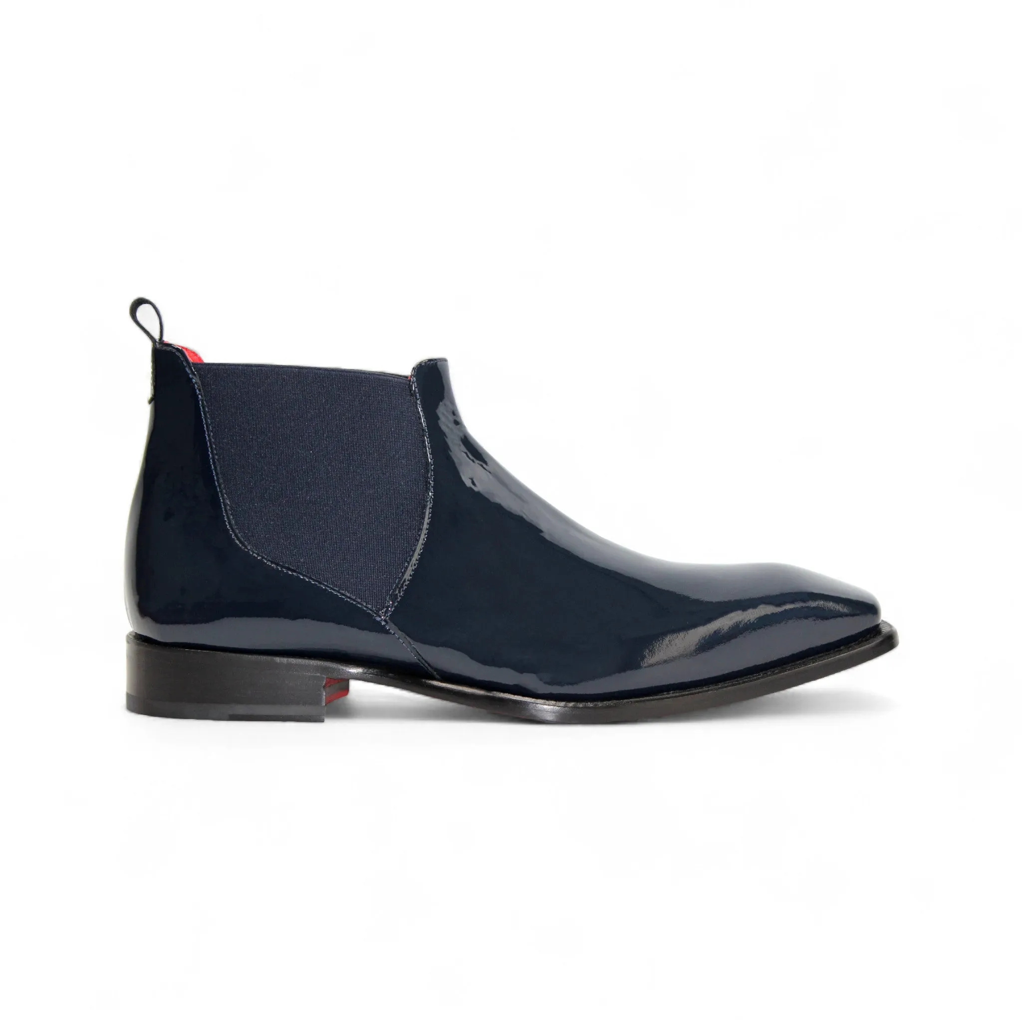Shine Silver Dust Free Emilio Franco "Leonardo" Navy Boot
