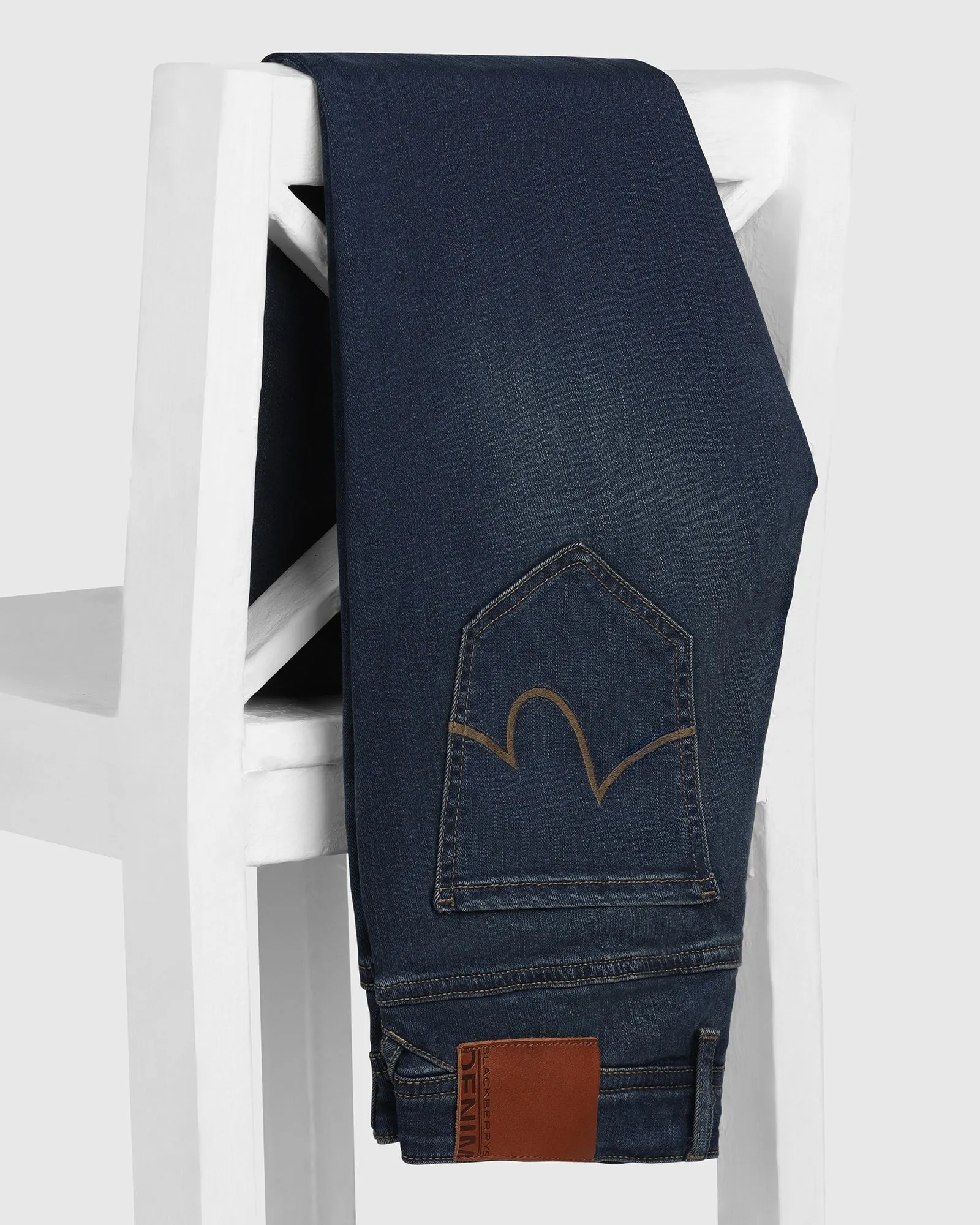 Daywear Option Artist Vibe Durable Superflex Slim Yonk Fit Indigo Jeans - Femi