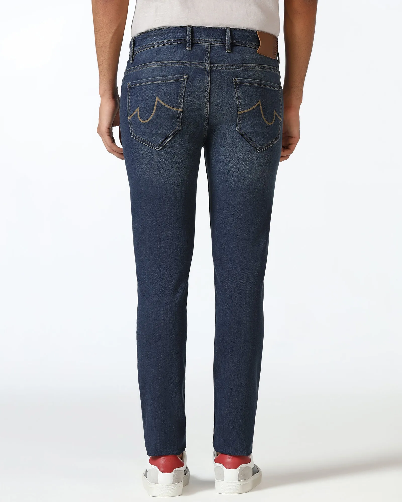 Relaxed Feel Superflex Slim Yonk Fit Indigo Jeans - Femi