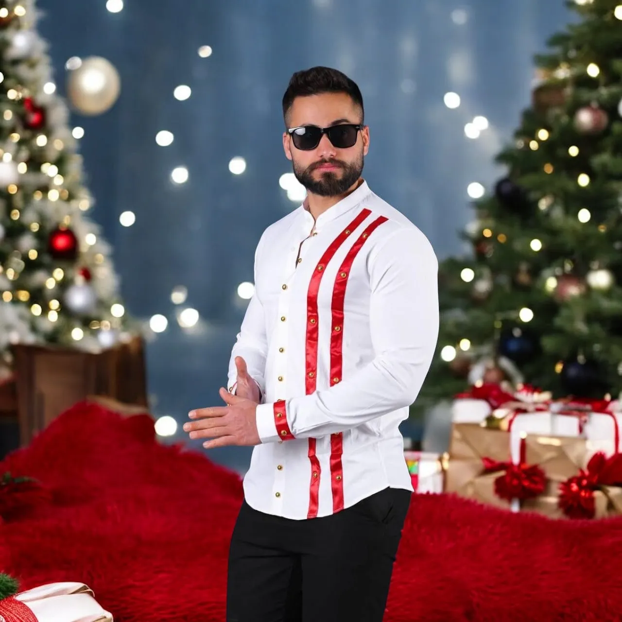 LayeredPaneling Aura Core Devo Banded Collar Shirt