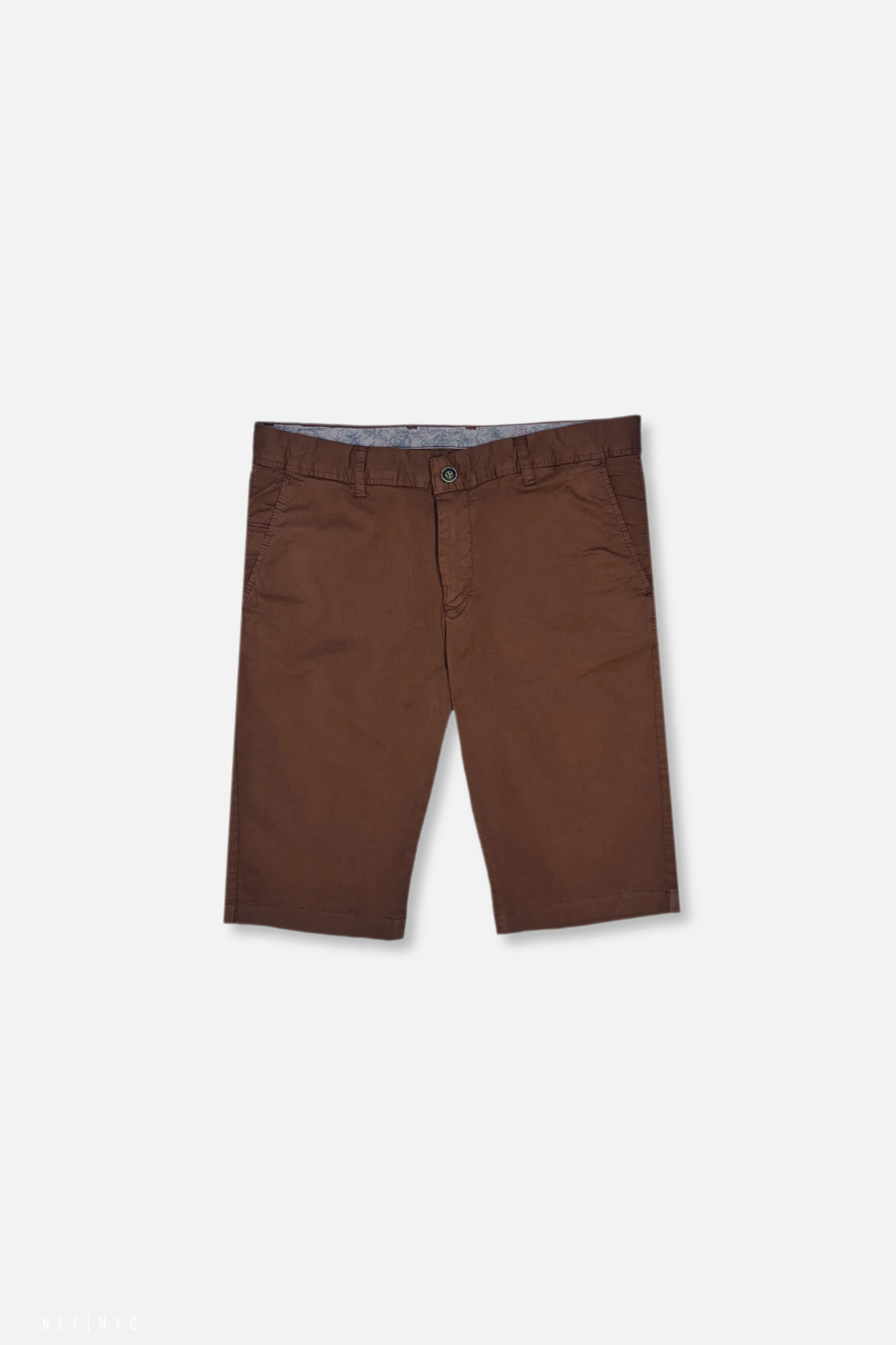 Dane Slim Fit Shorts Mid Rise Minimal Waistband