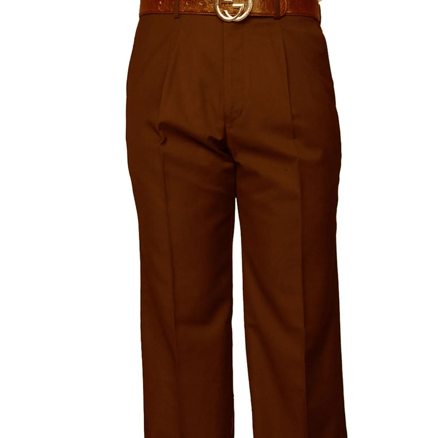 Perfect Length Comfort-First Dubhe Collection: Copper Pleated Wool Pants