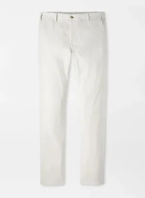 Freedom Move Peter Millar Signature Sateen Flat Front Trouser in Stone