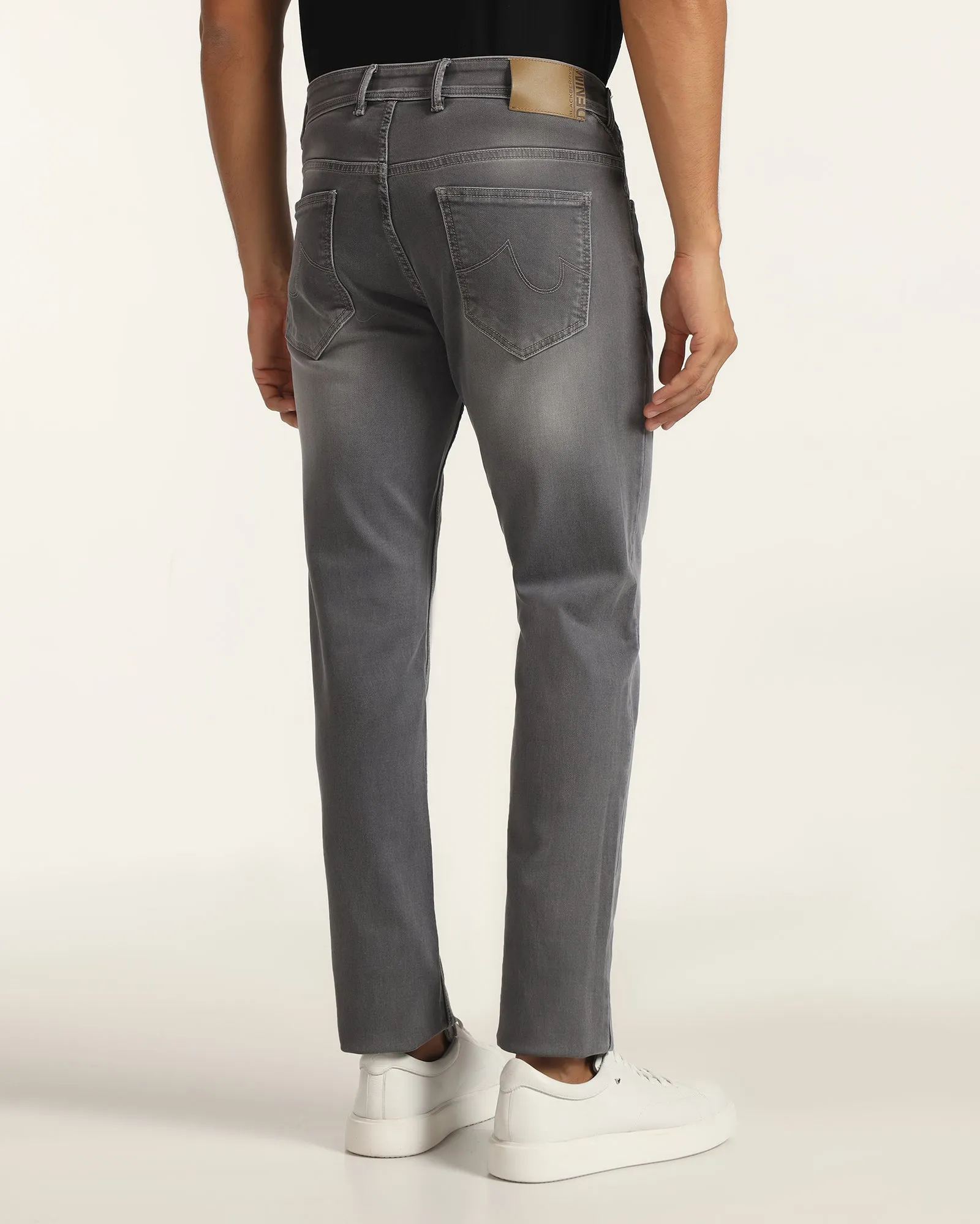 Ultrasoft Slim Comfort Buff Fit Grey Jeans - Sandro Versatile Outfit