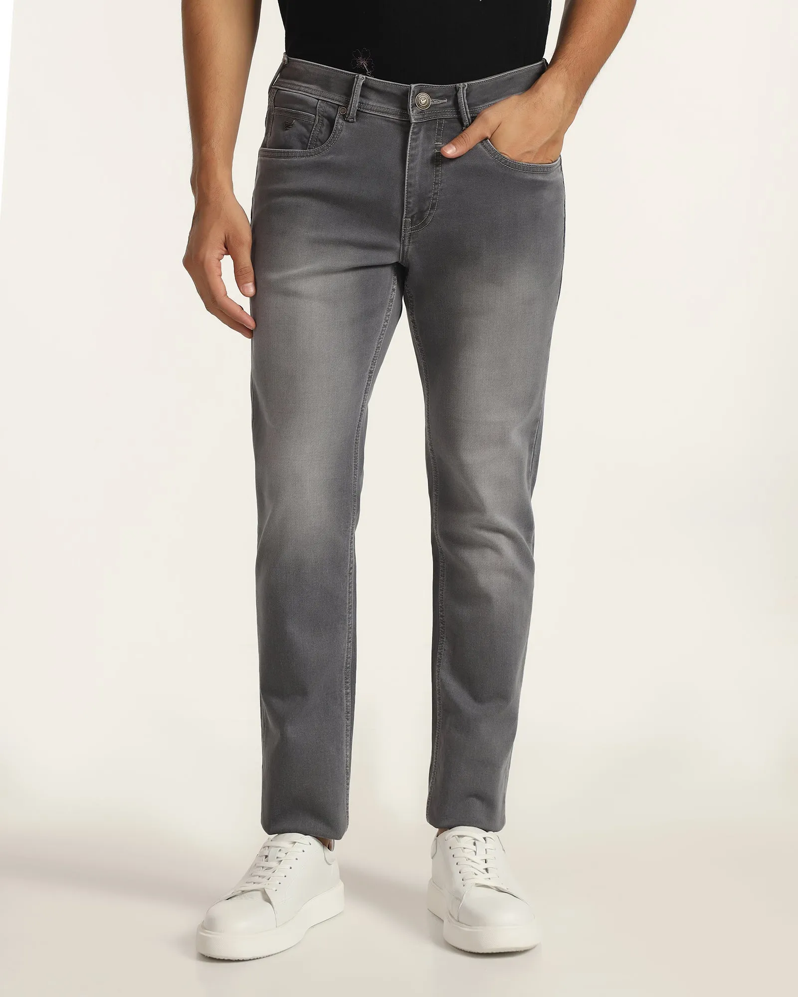 Ultrasoft Slim Comfort Buff Fit Grey Jeans - Sandro Active Fit