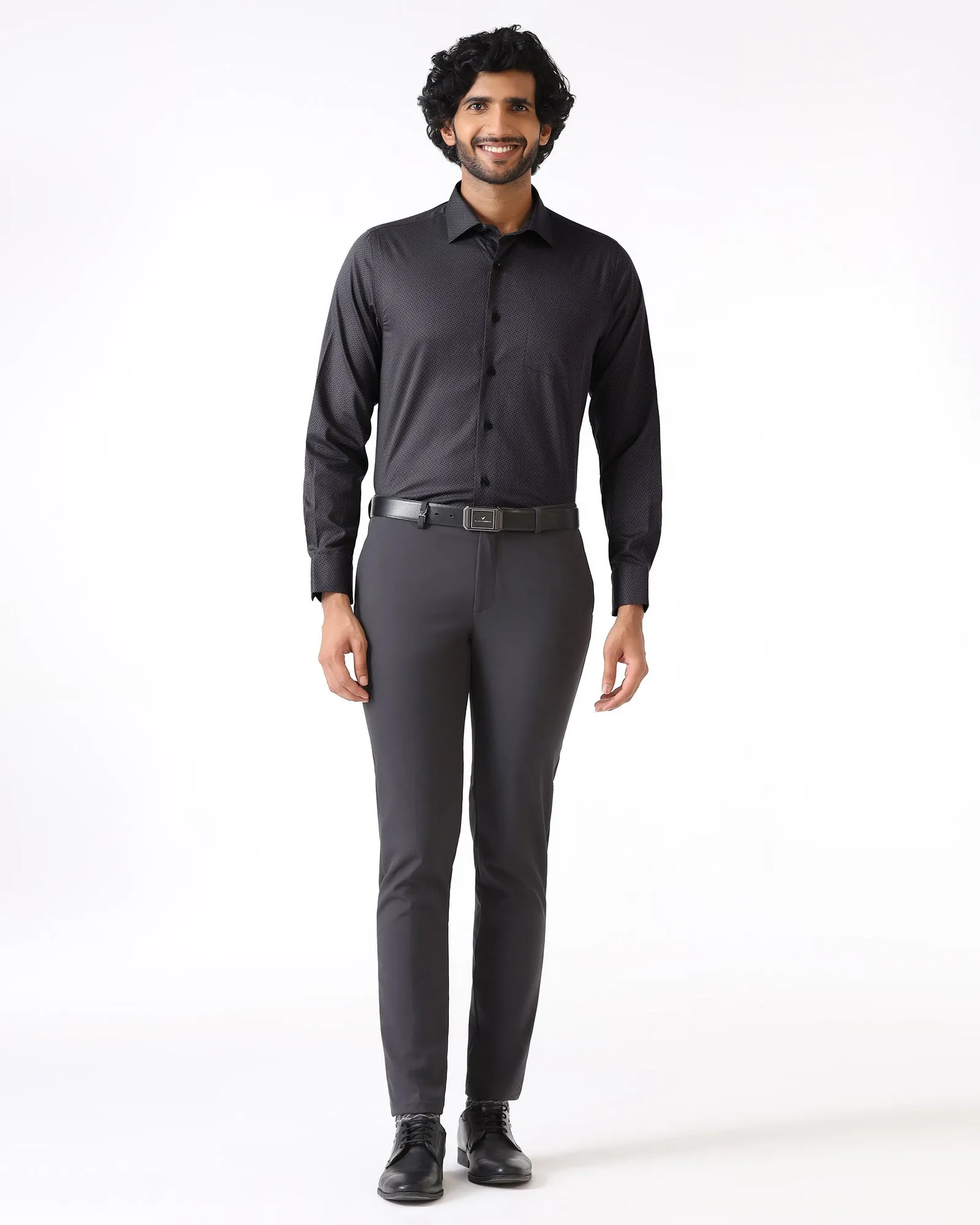 Charcoal Textured Shirt - Regard Customizable Design