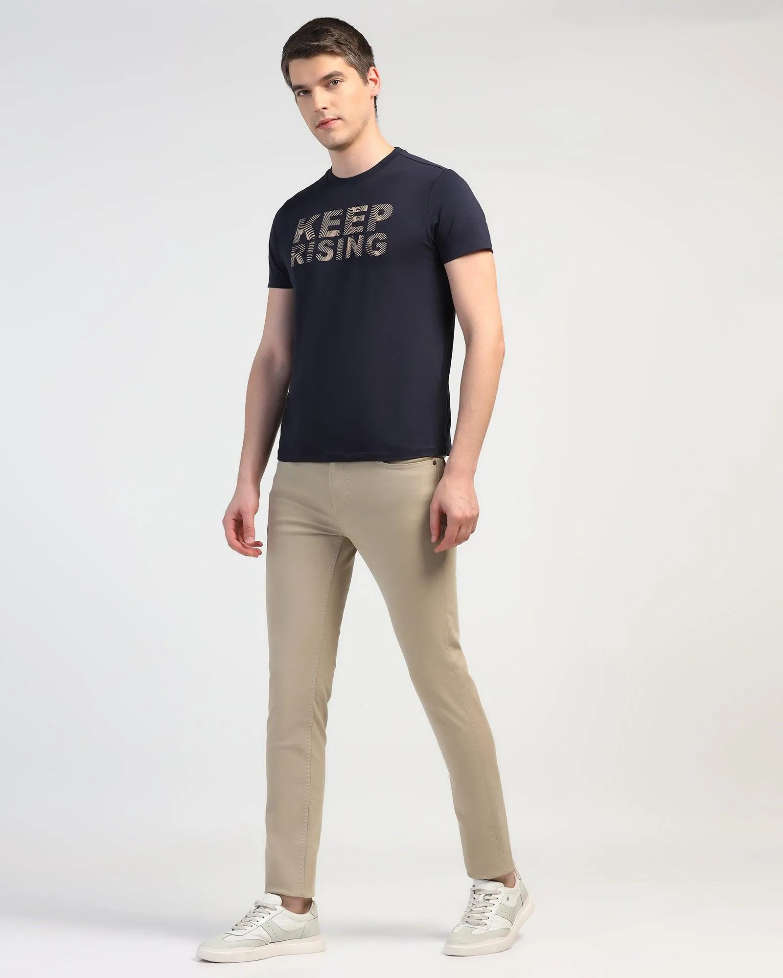 Brunch Outfit Traveler Gear Bleed Zero Slim Yonk Fit Beige Jeans - Rene