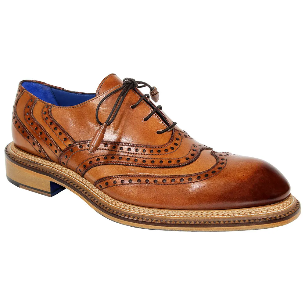 Orthotic Ready Footbed Hot Pick Emilio Franco "Mattia" Cognac Shoes (IN STORE)