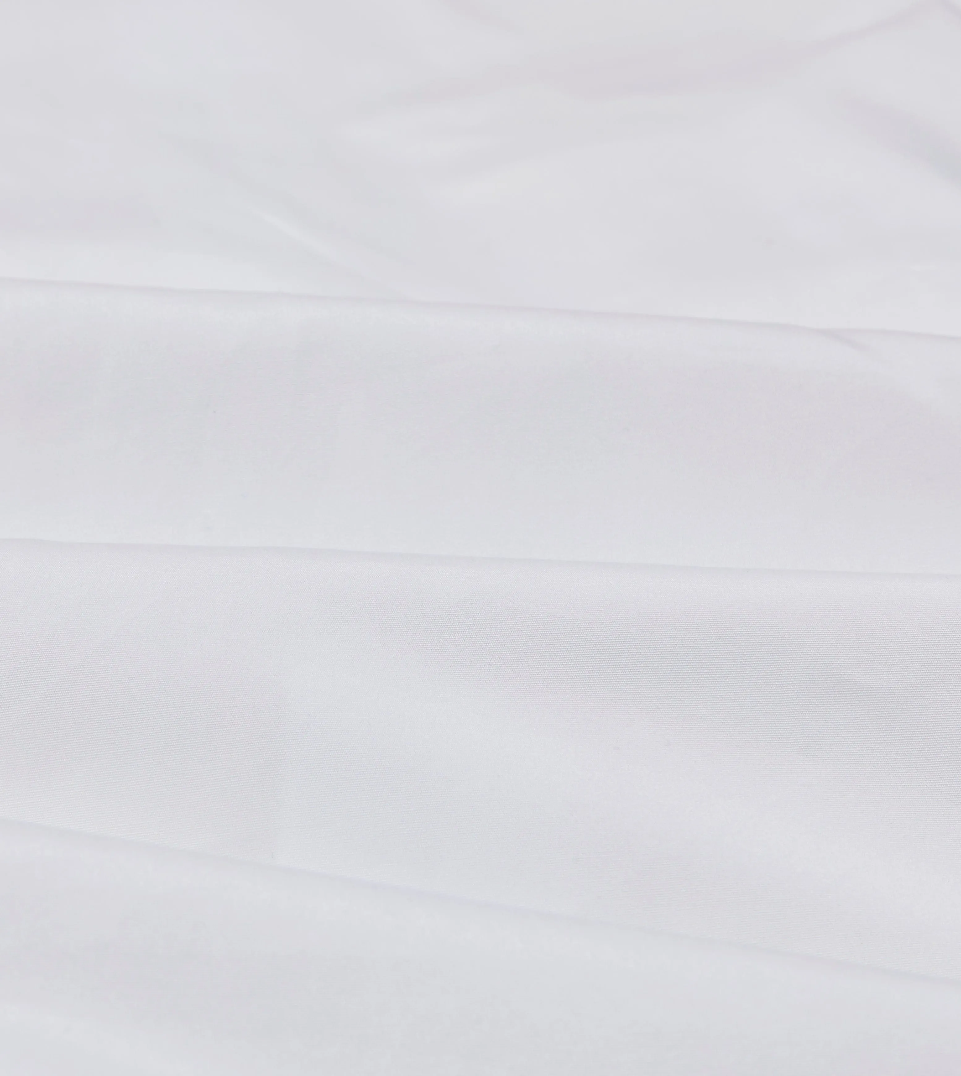 White Cotton Poplin Long Point Collar Shirt Easy Care