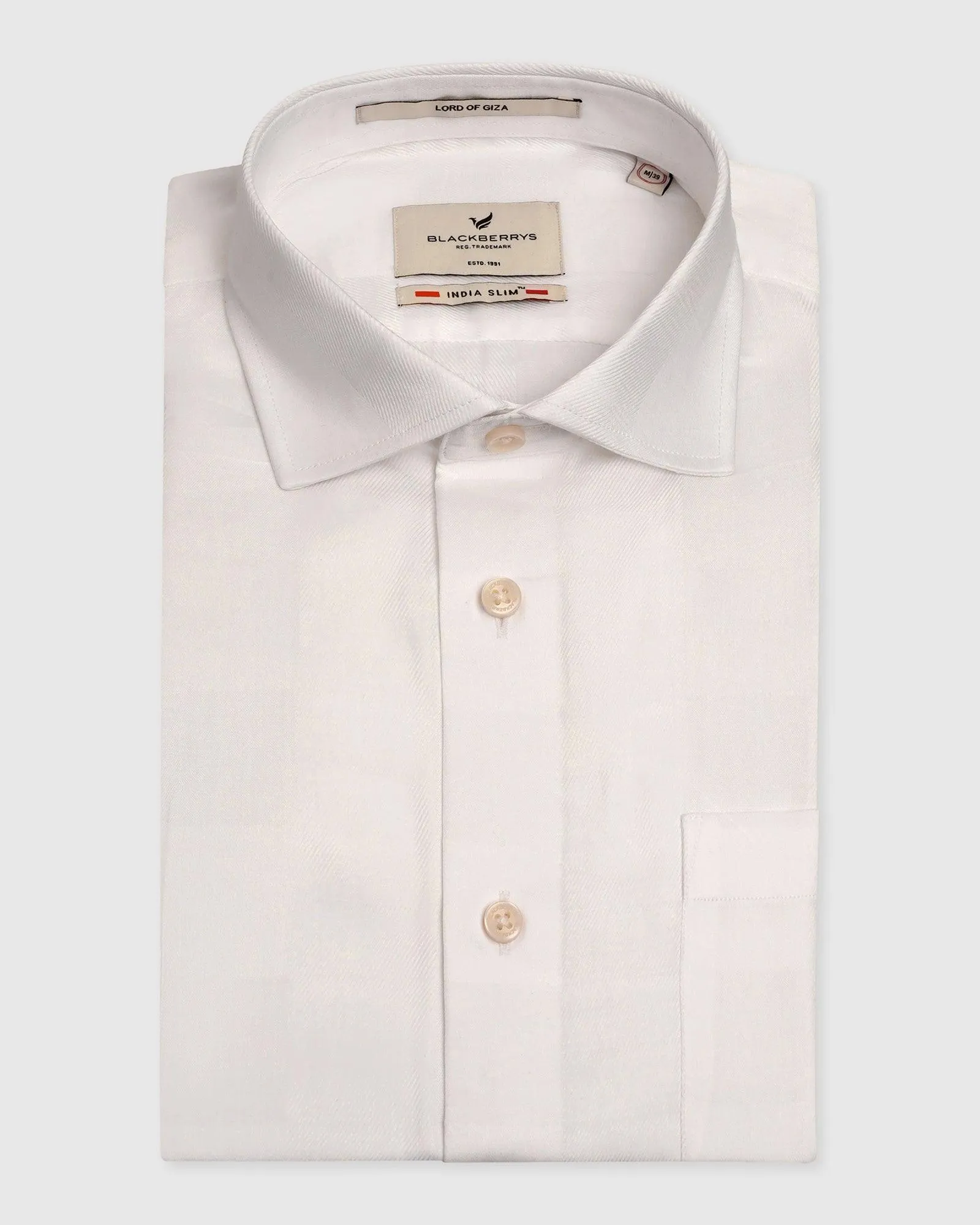 Formal White Check Shirt - Dakota Team Building