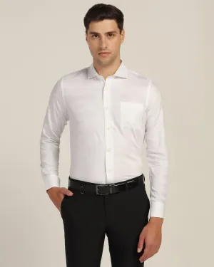 Formal White Check Shirt - Dakota Eco Dye Technique Stylish Appearance